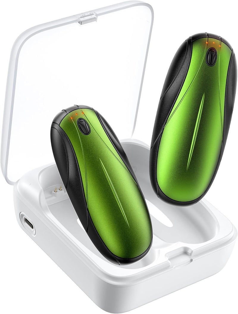 Yuegit Hand Warmers Rechargeable 2Pack,14000mAh Electric Hand Warmers with Charging Case,Quick Charge Portable Heater,Gifts for Christmas,Winter,Outdoor,Camping,Hunting Accessories - Image 1
